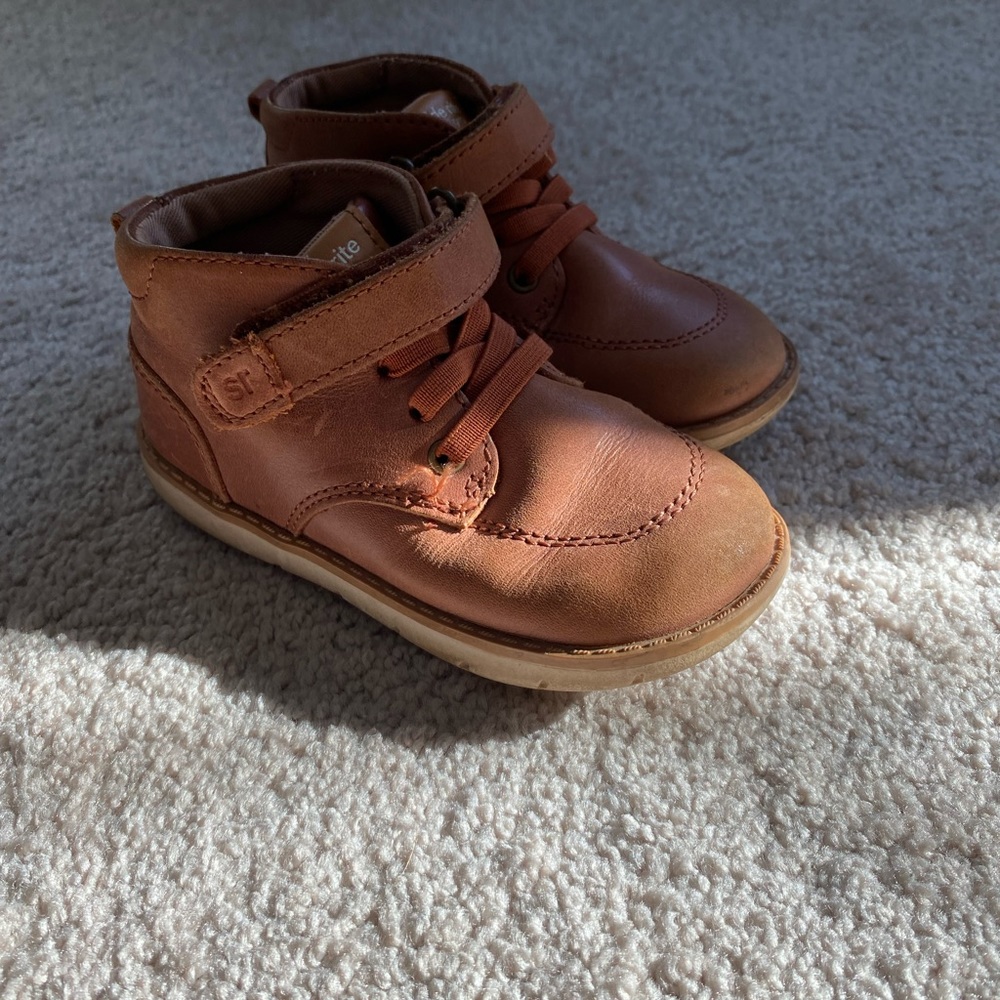 Stride Rite Leather Ankle Boots